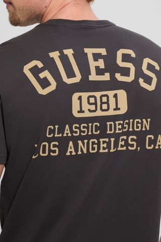 T-shirt Classic Collegiate - Zwart en Lichtbruin