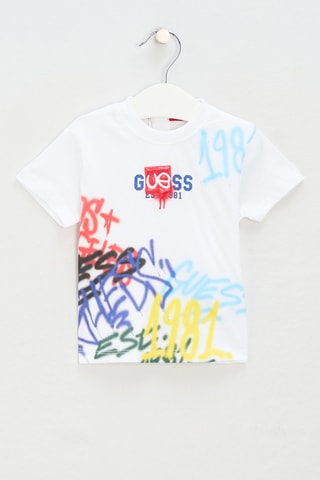 T-shirt - Blanc et bleu