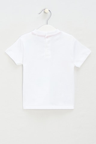 T-shirt - Blanc et bleu