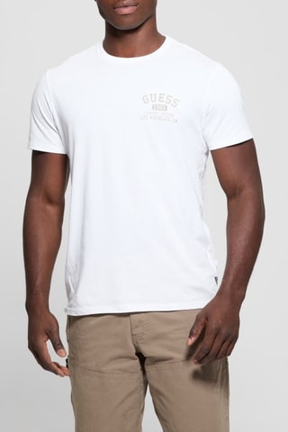 T-shirt Classic Collegiate - Blanc et taupe