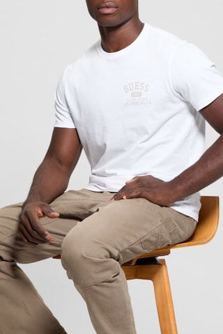 T-shirt Classic Collegiate - Blanc et taupe