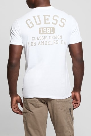T-shirt Classic Collegiate - Blanc et taupe