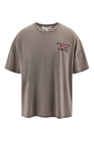 T-shirt oversize - Gris foncé