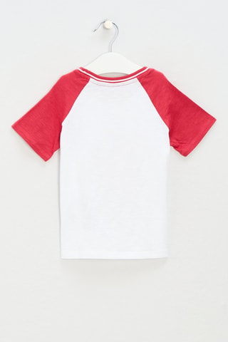 T-shirt - Wit en Rood