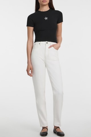 T-shirt cropped - Noir - Guess