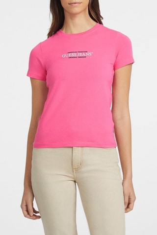 T-shirt slim - Fuchsia - Guess