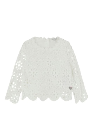Blouse en broderie anglaise Ceremony - Blanc  - Guess