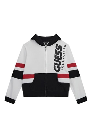 Sweat à capuche - Noir et blanc - Guess