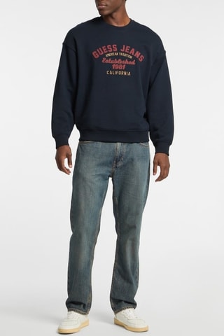 Sweat Vintage - Bleu marine et bordeaux
