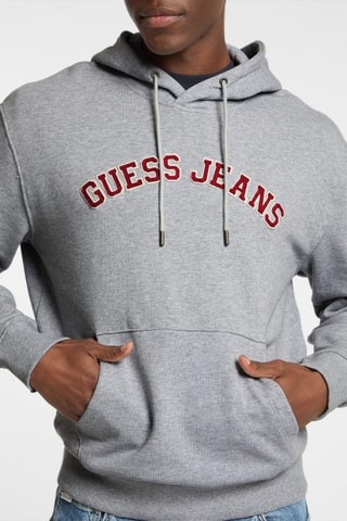 Sweat à capuche Collegiate - Gris chiné