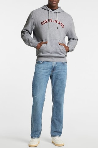 Sweat à capuche Collegiate - Gris chiné