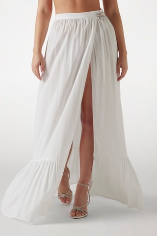 Jupe longue taille haute - Blanc - Guess