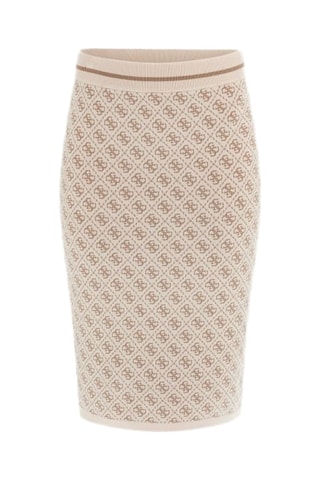 Jupe fourreau taille haute Lise - Beige
