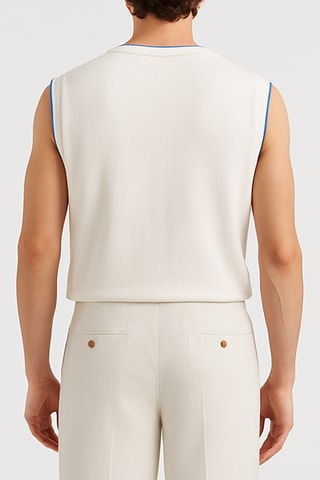 Camisola sem mangas - Bege - Blaine