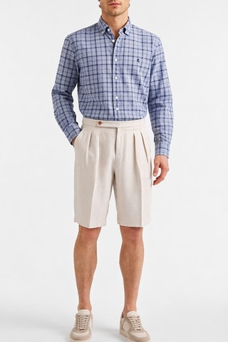 Camisa em linho - Índigo - Blaine