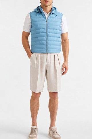 Colete acolchoado com capuz - Azul-claro - Blaine