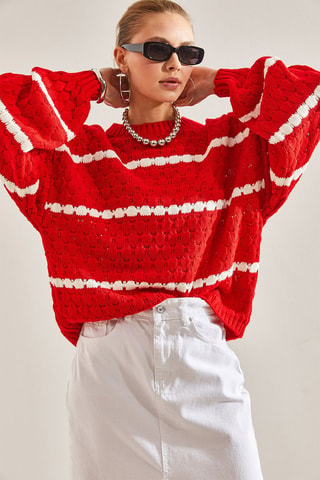 Maglia - Rosso e bianco