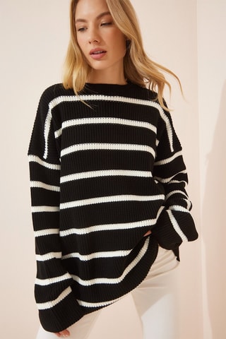 Maglia oversize - Nero e bianco