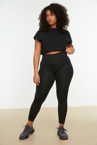 Leggings a vita alta - Nero