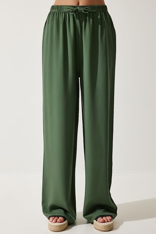 Pantaloni palazzo - Kaki
