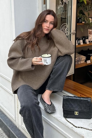 Maglia oversize - Taupe