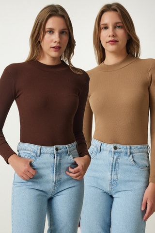 2 maglie - Marrone