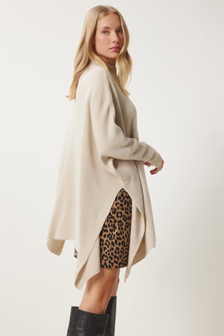 Poncho regular in lana