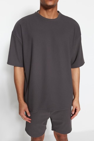 T-shirt oversize - Grigio