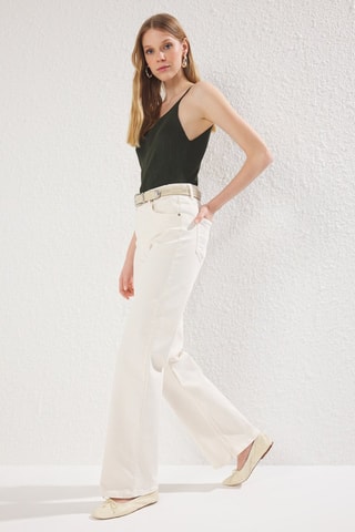 Jeans wide legs - Ecrù