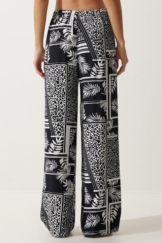 Pantaloni palazzo - Nero e bianco