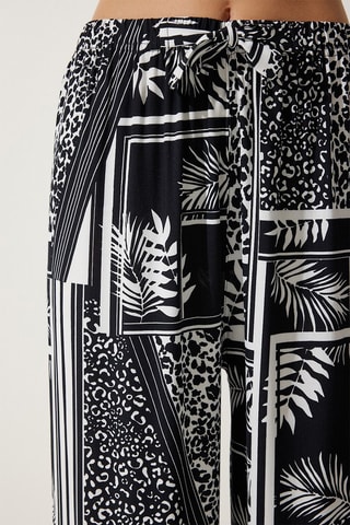 Pantaloni palazzo - Nero e bianco