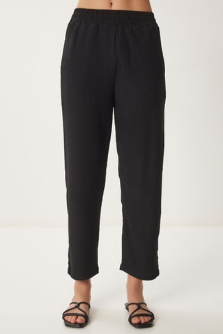 Kimono e pantaloni - Nero