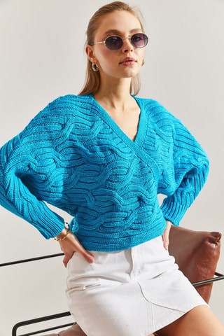 Cardigan - Turchese
