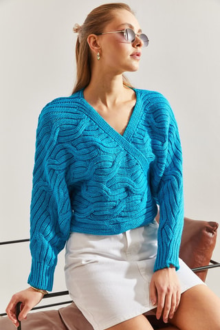 Cardigan - Turchese