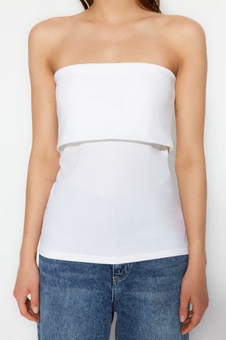 Top bustier - Bianco