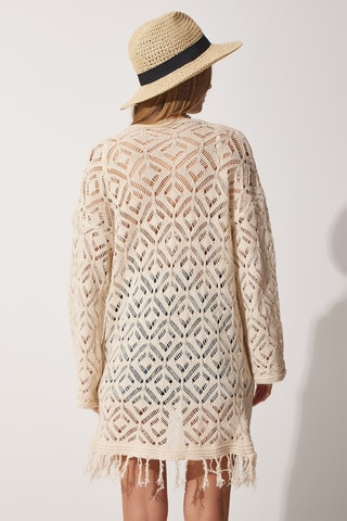 Cardigan lungo - Nude