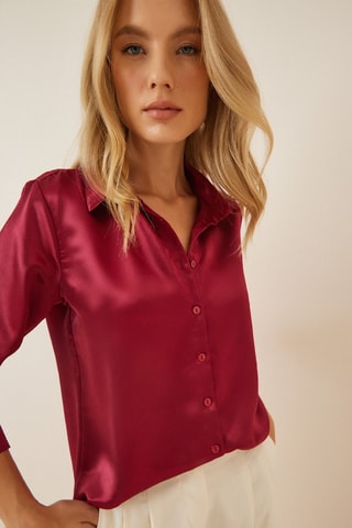 Camicia regular - Bordeaux