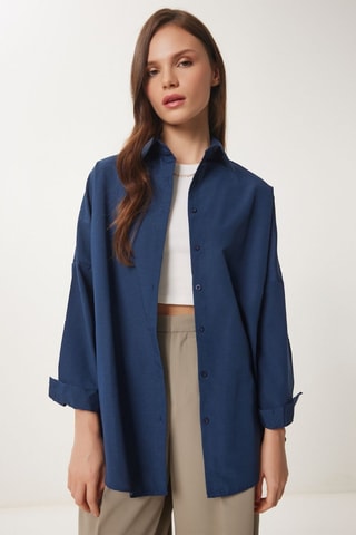 Camicia oversize - Navy