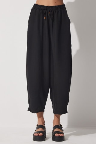 Pantaloni casual 7/8 a vita alta