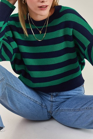 Maglia - Navy e verde