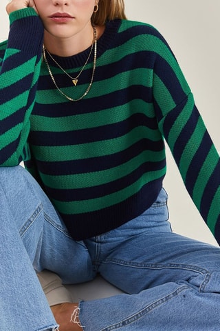 Maglia - Navy e verde