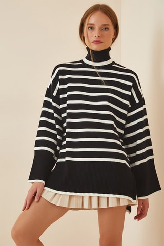 Maglia oversize - Nero e bianco