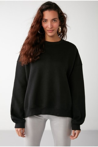 Felpa oversize - Nero