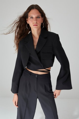 Blazer corto - Nero