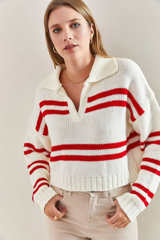 Maglia - Bianco e rosso