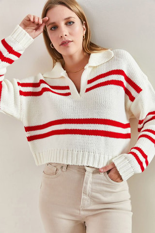 Maglia - Bianco e rosso