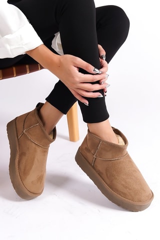 Stivaletti platform - Taupe