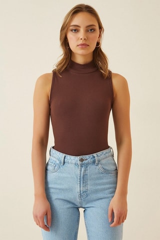 2 top - Beige e marrone