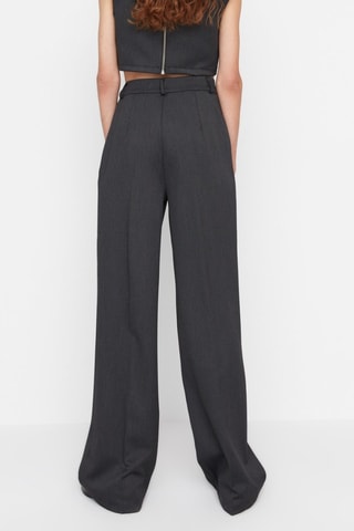 Pantaloni wide legs - Nero