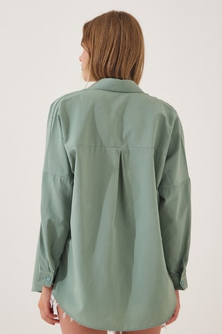 Camicia oversize - Verde